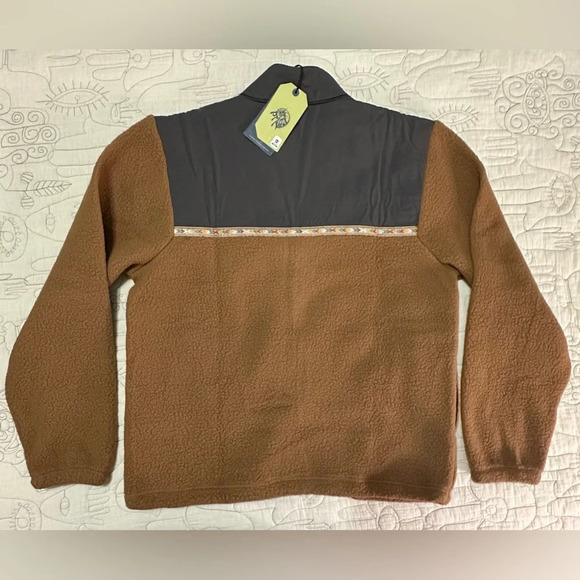 NWT Prana Hurricane Full Zip Fleece Jacket Sepia Brown - Picture 8 of 10
